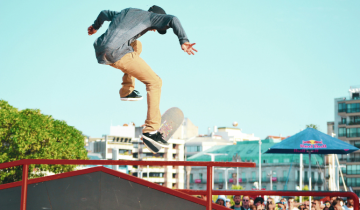 Qué es el Marisquiño en Vigo: competición de Skate. Foto de Jorge Gonzalez.
