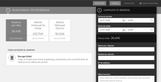 reserva tu parking online